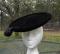 Vintage CHIC' Mr John Velvet Fascinator Hat - from MAY D & F Dept Store Denver Black Velvet Pancake