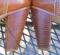 Vintage Zodiac USA 13” TALL Leather Western Diva Boots Carmel Crossover Buckle Strap Womens 6.5M