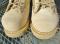 Vintage USA CORCORAN Military Tan Suede Desert Boots Hot Weather Leather/Cordura Lace to Toe-Speed laces Mens 7M