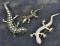 Vintage LOT of 3 GECKO LIZARD Pins Brooches--Nice Southwestern costume jewelry