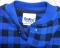 Vintage USA Osh Kosh B'Gosh LS Jumpsuit Coverall Blue & Black Checked fleece Baby 6-9mos