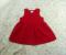 VINTAGE Osh Kosh B'gosh Crimson VELVET Jumper/Dress 100% Cotton Baby Girl 24 mos