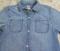 Vintage OshKosh B’Gosh Chambray WORK SHIRT DRESS Ombre Blue 100% Cotton -tie Belt --Girls 12