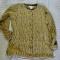 Vintage 80's CARDUCCI Cardigan Sweater Soft Hi-Lo with random Gold metallic threads Ladies S