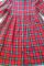 VINTAGE GYMBOREE LS Red Plaid Dress Embossed Scottie Dog Collar Girls Medium 5/6