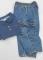 Vintage Baby Gap 2 PC CARGO Jean Pant Set--Polo Gap BEAR Logo Top-blue denim Jeans- 2T