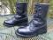 Vintage 1993 USA Military Issue Combat BOOTS Black Leather Insulated Speed laces 9 Reg~ Double H ?