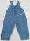 Vintage Iconic GUESS USA Blue Denim Jean Overalls-Bib pants Buckled w/Guess ? LOGO Rivet Buttons-Snap Crotch-Unisex Baby 18mos