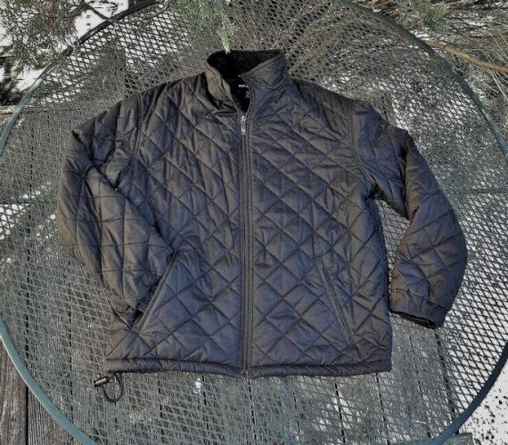 Vintage POLO Ralph Lauren Sport Nano Puffer Quilted Jacket Black Size Large Chest 46""