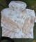 Vintage Abercrombie Fitch popover HOODIE-- SOFT Tie-dyed Sunburst V-Neck Cropd Womens M- Chest 46""